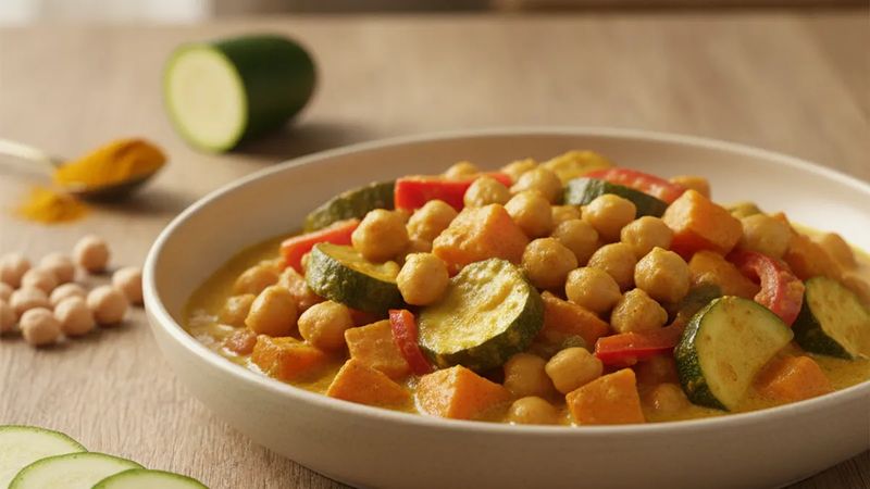 Curry de légumes et pois chiches