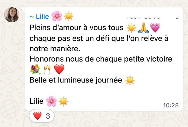 « Chaque pas est un défi que l'on relève à notre manière. »
