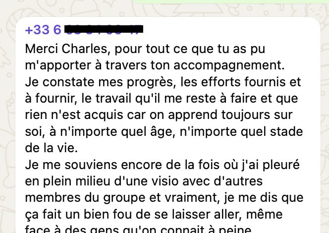 « Je me souviens de la fois où j'ai pleuré en plein milieu d'une visio : ça fait un bien fou de se laisser aller. »